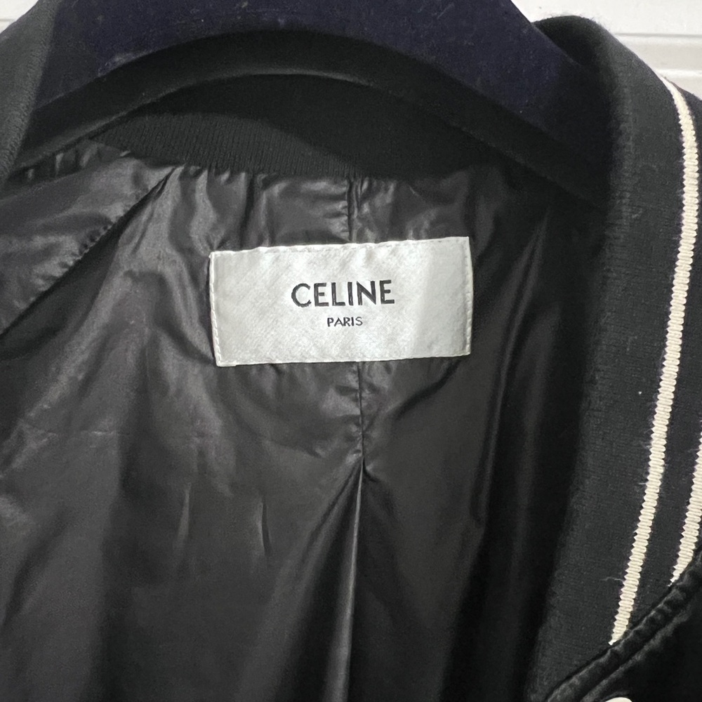 100% Authentic Celine Studded Logo Unisex Viscose Oversized Jacket - Picture 6 of 13